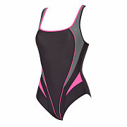 Women's swimsuit Aqua Sphere LIMA dark grey/pink