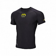 Men's lycra T-shirt Aqua Marina SCENE black, short sleeves
