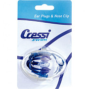 Set of Cressi EAR PLUGS and NOSE CLIP