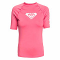 Women's lycra T-shirt Roxy Shocking Pink short sleeve