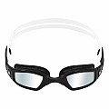 Swimming goggles Michael Phelps NINJA SILVER titan. mirror lens - black/white