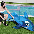 Inflatable lounger Bestway 41037 VELRYBA RIDE ON 157 x 94 cm modrá