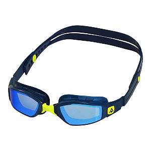 Swimming goggles Michael Phelps NINJA BLUE titanium mirror lenses
