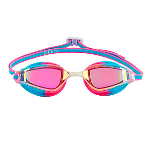 Women's swimming goggles Aqua Sphere FASTLANE iridescent pink - LIMITED EDITION - pink/multicolor