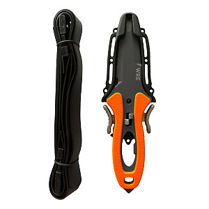 WRE SCUBA FULL TITAN knife incl. leg straps - orange