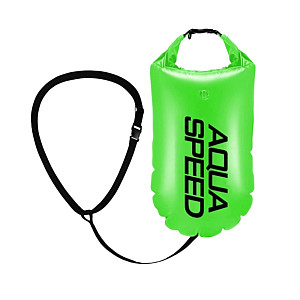 Swimming buoy Aqua Speed BELAY 17l - green