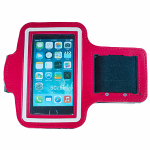 Reflex case for mobile phone Aropec (on hand) small - red