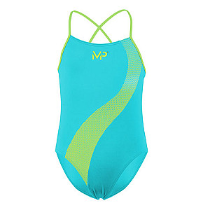 Girls' swimsuit Michael Phelps LUMY Aqua First turquoise/yellow - sale - 14 years (164 cm)
