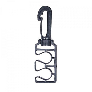 Carabiner and hose holder Aropec black thin