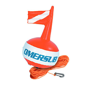 Buoy Omer PVC SPHERICAL FLOAT with flag 45 cm