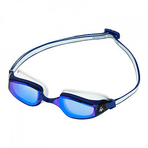 Aqua Sphere FASTLANE titanium swimming goggles. mirror glass blue