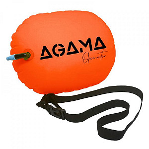 Swimming buoy Agama OPEN WATER 7 L - Orange