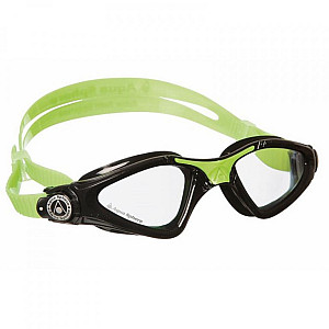 Children's swimming goggles Aqua Sphere KAYENNE JUNIOR clear lens - green/black