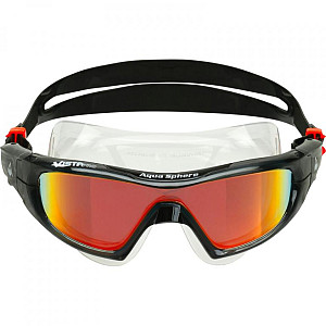 Swimming goggles Aqua Sphere VISTA PRO titanium mirror lens orange