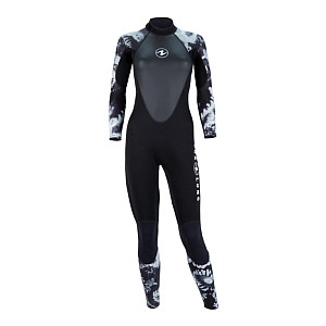 Women's neoprene suit Aqua Lung HYDROFLEX FULL SUIT 3mm black/white