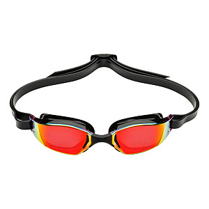 Swimming goggles Aqua Sphere XCEED RED titanium. mirrored. lens - black