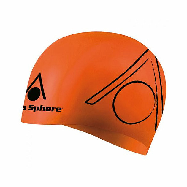 Tri Cap Aqua Sphere Silicone Adult Swimming Hat Bright Pink 