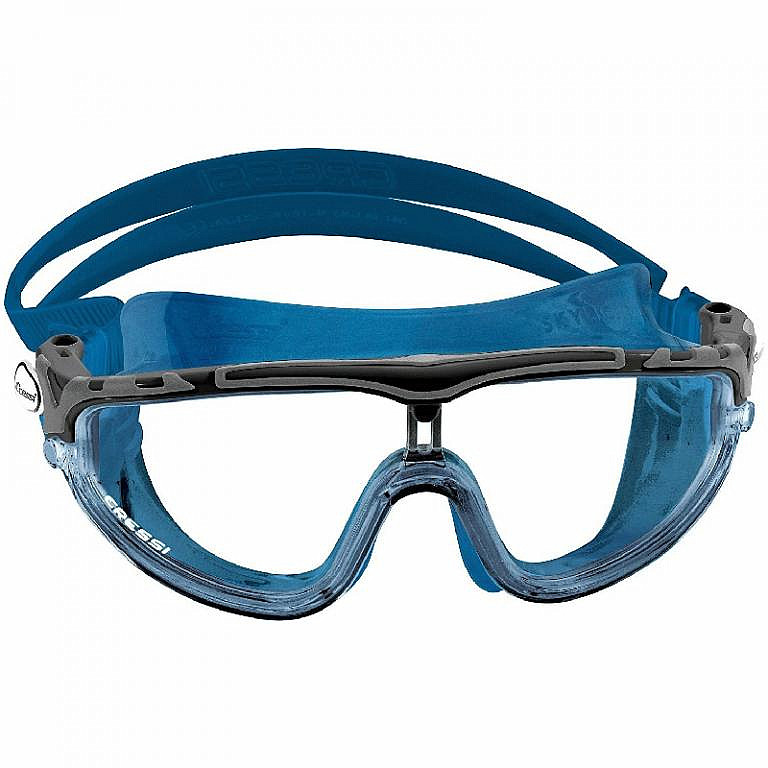 Schwarz/Smoke Black Cressi Skylight 180 Degrees View Anti Fog Swim Goggles 