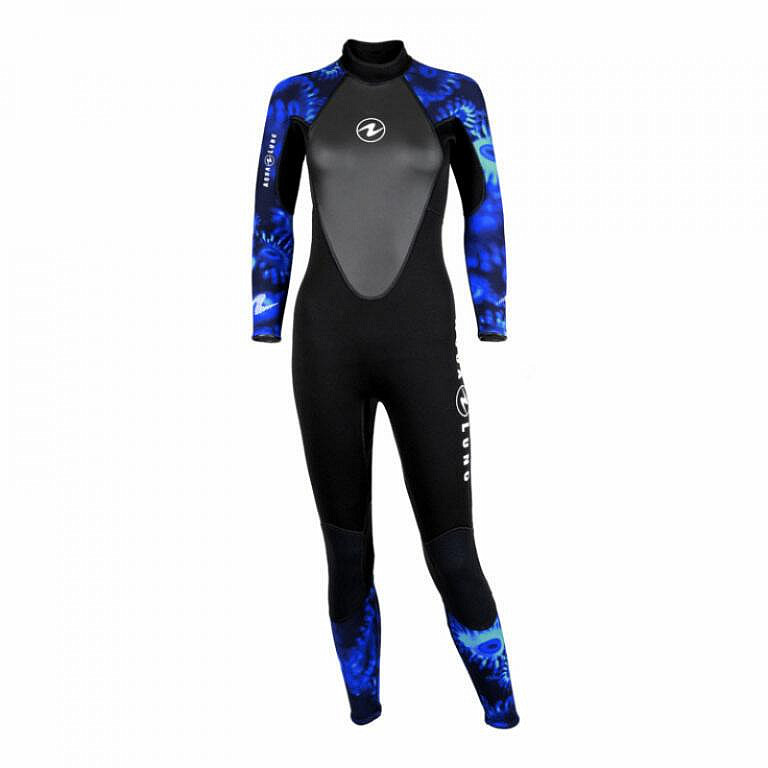 SALE Aqua Lung 3 mm Overall BALI CAMOBLUE LADY Neoprenanzug SALE Aqua Lung 3 mm Overall BALI CAMOBLUE LADY Neoprenanzug