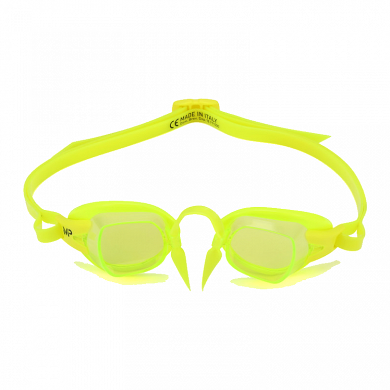 yellow swim goggles