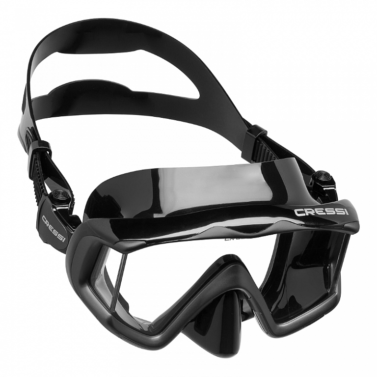 Cressi Perfect View Scuba Diving Mask - Triside Panoramic Silicone Snorkeling Mask