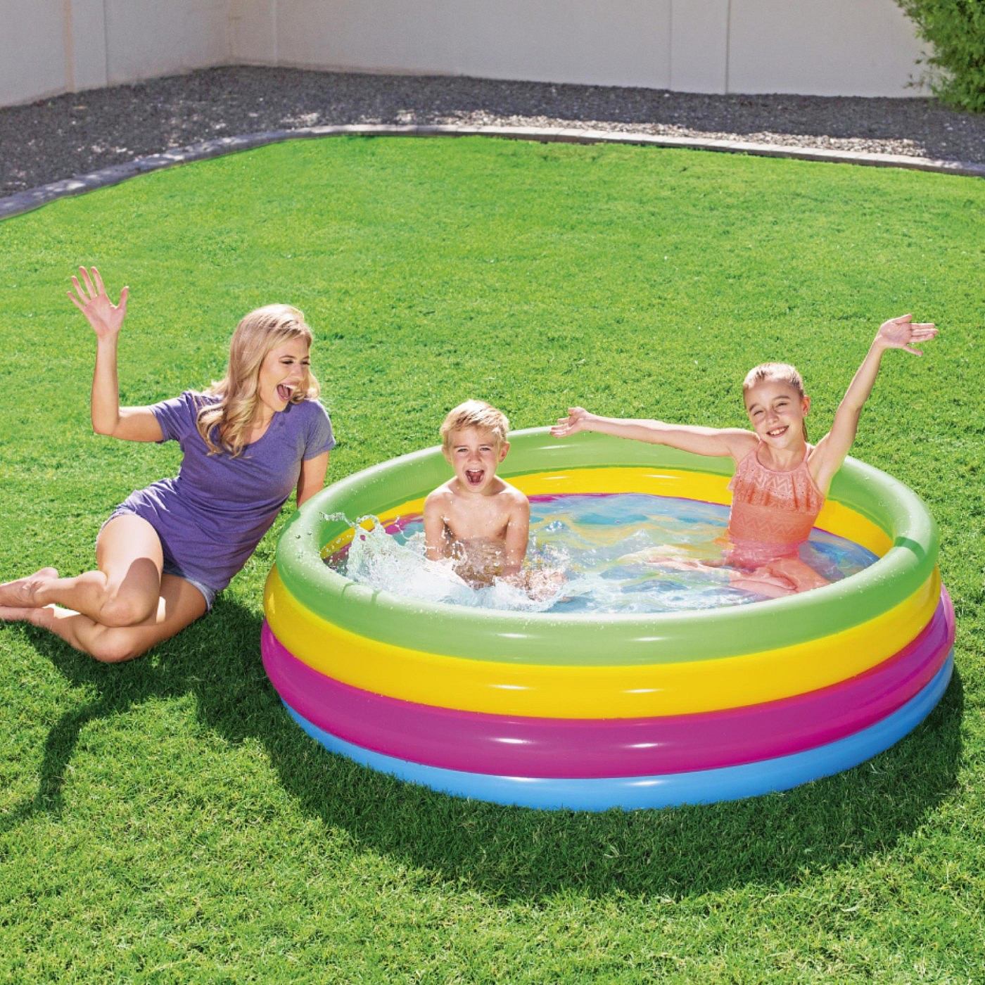 Bestway Bestway 54117 Inflatable Swimming Pool For Children 262x157x46cm 