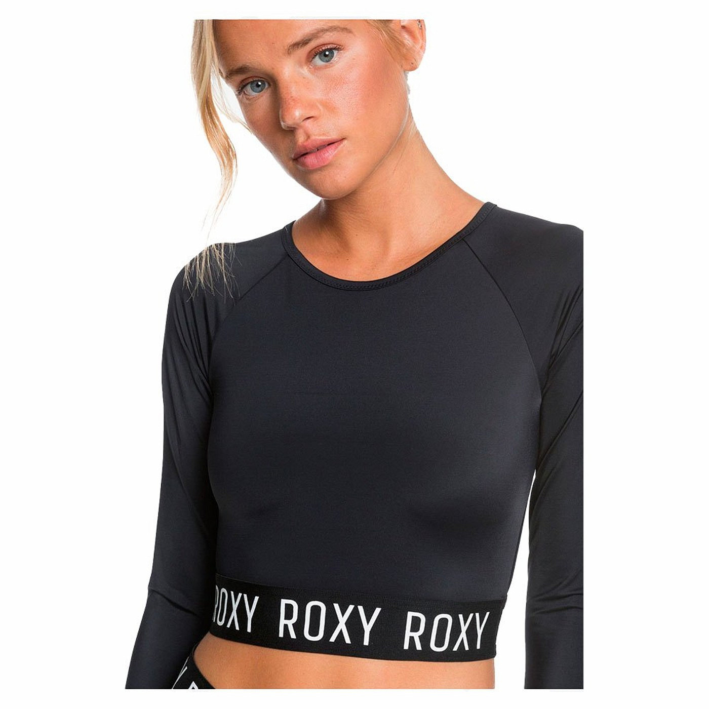 Lycras Femme | Essentials - Lycra Manches Longues Zippé Upf 50 Anthracite |  Roxy * Le Noirmoutrin