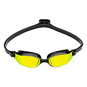 Swimming goggles Aqua Sphere XCEED titanium mirror lenses yellow/black strap