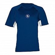 Men's lycra shirt Aqua Lung LOOSE FIT blue/white cr. sleeve
