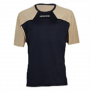 Men's Lycra T-shirt Aqua Lung LOOSE FIT black/beige short sleeve