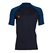 Men's lycra T-shirt Aqua Lung SLIM FIT black/blue, short sleeves