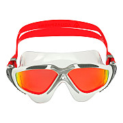 Swimming goggles Aqua Sphere VISTA titanium mirror glasses red