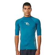 Men's lycra T-shirt RIP CURL WAVES, short sleeve