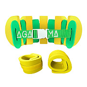 SET swimming belt Agama SWIM (yellow/green) Agama EVA sleeves