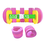 SET swimming belt Agama SWIM (pink/yellow) Agama EVA sleeves