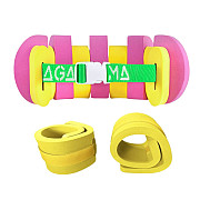 SET swimming belt Agama SWIM (pink/yellow) Agama EVA sleeves