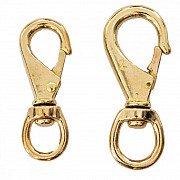 Snap-hook Aropec brass with eye 8 and 9 cm - sale
