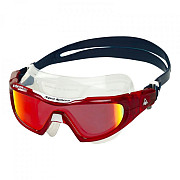 Swimming goggles Aqua Sphere VISTA PRO titanium mirror glasses red