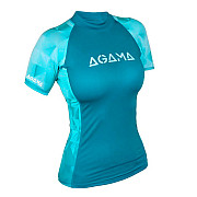 Women's lycra T-shirt Agama AQUA LADY, short sleeve
