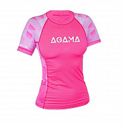 Women's lycra T-shirt Agama PINK LADY, short sleeve