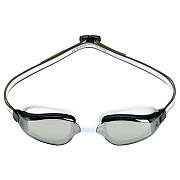 Aqua Sphere FASTLANE titanium swimming goggles. silver mirror glasses