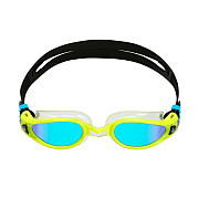 Swimming goggles Aqua Sphere KAIMAN EXO titanium. mirror glass blue