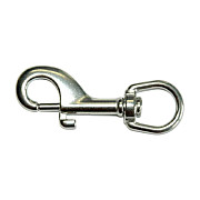 DS stainless steel carabiner swivel with large eye 90 × 20 mm