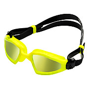 Swimming goggles Aqua Sphere KAYENNE PRO titanium. yellow mirror glass