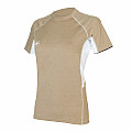 Women's Lycra T-shirt Aqua Lung LOOSE FIT beige/white short sleeve