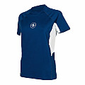 Women's Lycra T-shirt Aqua Lung LOOSE FIT blue/white short sleeve