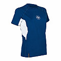 Women's Lycra T-shirt Aqua Lung LOOSE FIT blue/white short sleeve