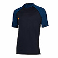 Men's lycra T-shirt Aqua Lung SLIM FIT black/blue, short sleeves