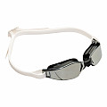 Swimming goggles Aqua Sphere XCEED titanium mirror lenses black/white