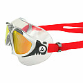 Swimming goggles Aqua Sphere VISTA titanium mirror glasses red